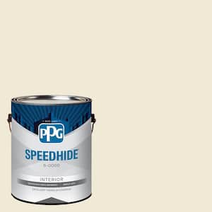 1 gal. PPG1105-1 Creamy White Satin Interior Paint