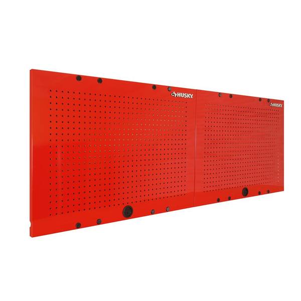 Buy 36 in. W x 26 in. H Steel Pegboard Set in Red for ReadytoAssemble