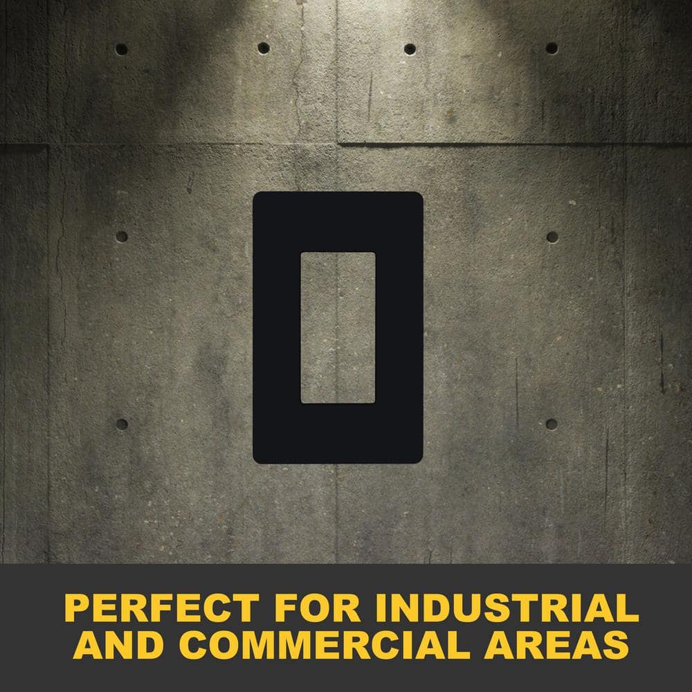 Black 1-Gang Screwless Decorator Wall Plate