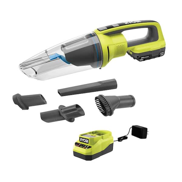 Suppress account Establishment RYOBI ONE+ 18V Cordless Wet/Dry Hand Vacuum Kit with 2.0 Ah Battery and  Charger PCL702K - The Home Depot