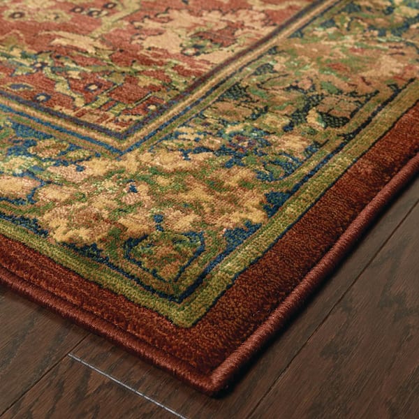 Peace Brick Doormat 3 ft. x 5 ft. Area Rug