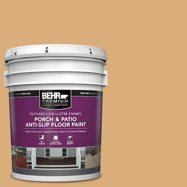 5 gal. #PPU6-05 Cork Textured Low-Lustre Enamel Interior/Exterior Porch and Patio Anti-Slip Floor Paint