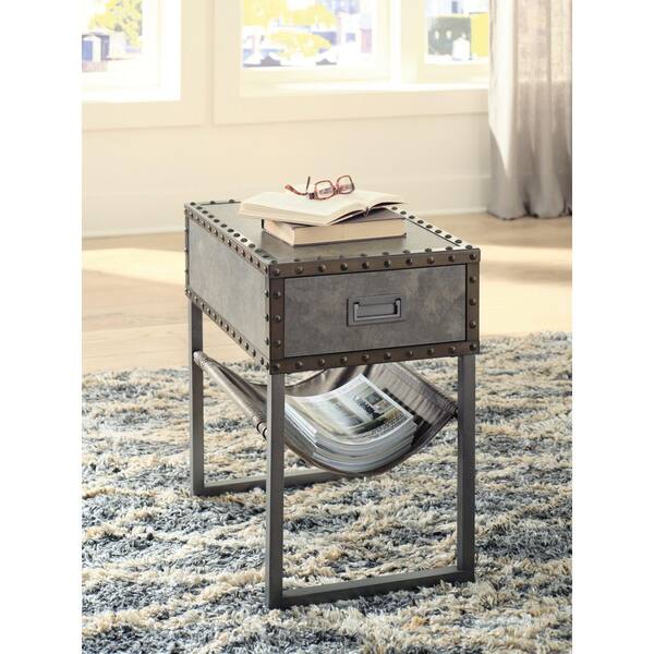 Derrylin Chair Side End Table - Brown Derrylin Chair Side End Table - Brown