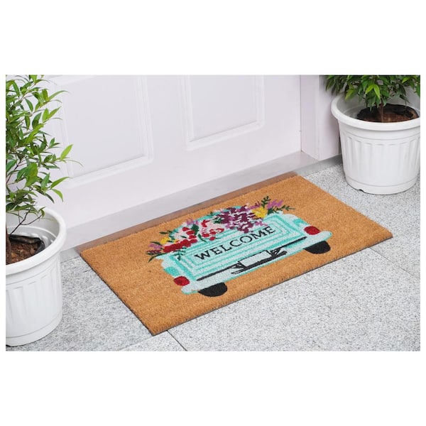 Farm Fresh Flowers Doormat 17" x 29"