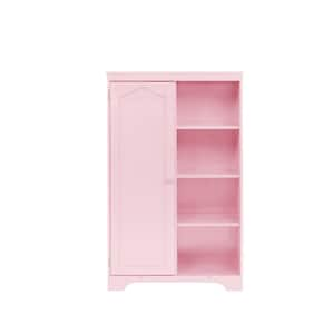 Yiyibyus Pink 5-Tire Modern Free-Standing Plastic Cabinet with 6-Drawers and 4-Wheels