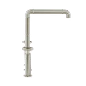 Avallon Pro 2-Handle Standard Kitchen Faucet with Side Sprayer in Brushed Nickel
