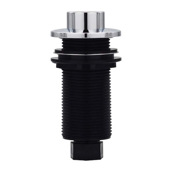 Westbrass Sink Top Waste Disposal Replacement Air Switch Trim Only, Raised Button, Polished Chrome