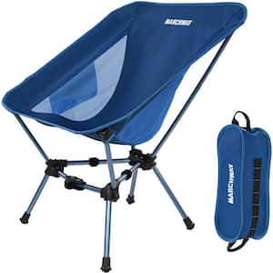 Lightweight Aluminum Folding Camping Chair for Outdoor Hiking, Dark Blue