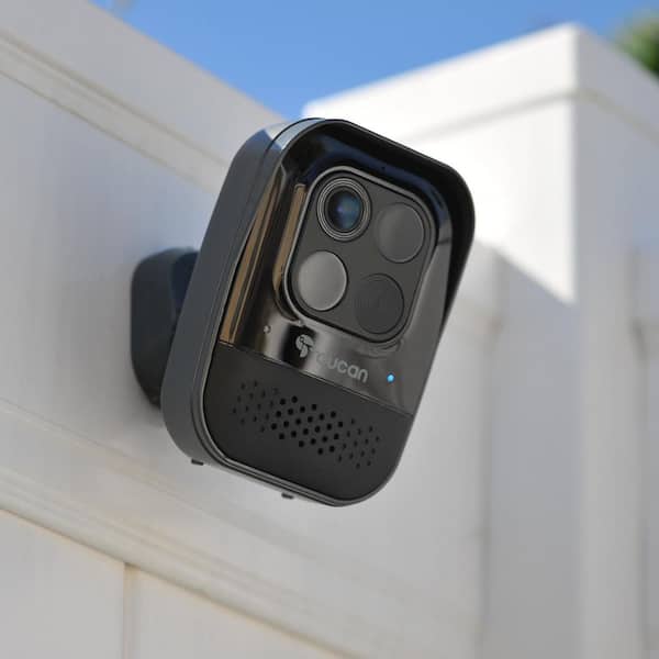 Toucan Pro Wireless Outdoor Smart Battery Operated Security Camera Wi-Fi Night Vision 2-Way Talk Live View - Black