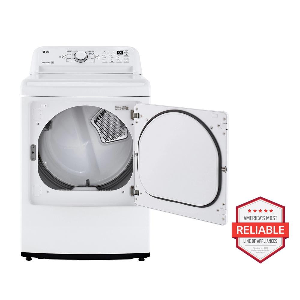 7.3 Cu. Ft. White Electric Dryer with Sensor Dry Technology