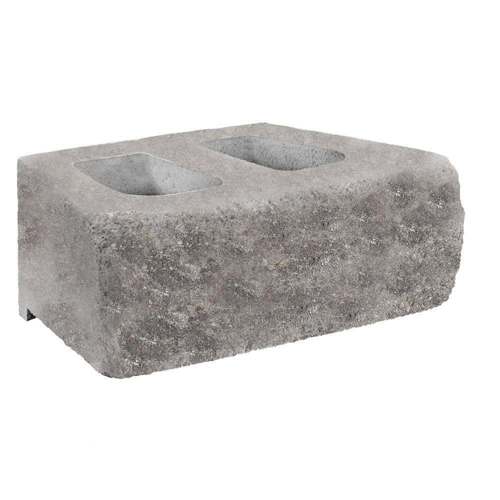 Diamond 10DS 6 in. x 17.25 in. x 10 in. Concrete Charcoal/Gray Garden