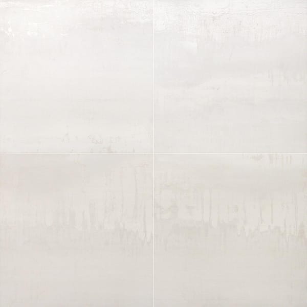 Angela Harris Metallic Light Silver 12 in. x 24 in. Matte Porcelain Floor and Wall Tile (15.49 Sq. Ft. / Case)
