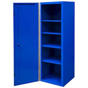 DX 19 in. 4-Shelf Side Locker Tool Chest in Blue with Black Handle