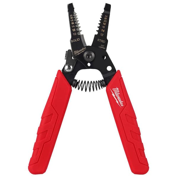 Milwaukee Tool 48-22-3044 Compact Wire Stripper & Cutter - Comfort Grip, For 10-24 AWG