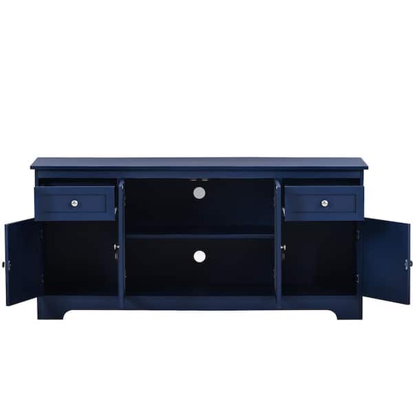 Z-joyee Modern Accent Storage Cabinet Wooden with 2-Doors and 2-Drawers