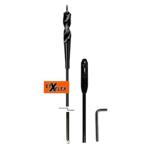X FLEX Screw Point 3/8 in. x 54 in. Bit, 3/16 in. x 36 in. 3-Piece Extension Kit Extension and Allen Wrench
