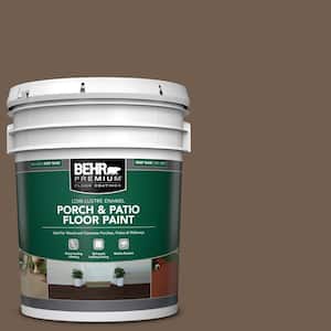5 gal. #PPF-52 Rich Brown Low-Lustre Enamel Interior/Exterior Porch and Patio Floor Paint
