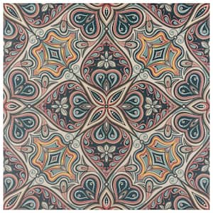 Imagine Tapestry Mandala 19-3/8 in. x 19-3/8 in. Porcelain Floor and Wall Tile (10.56 sq. ft./Case)