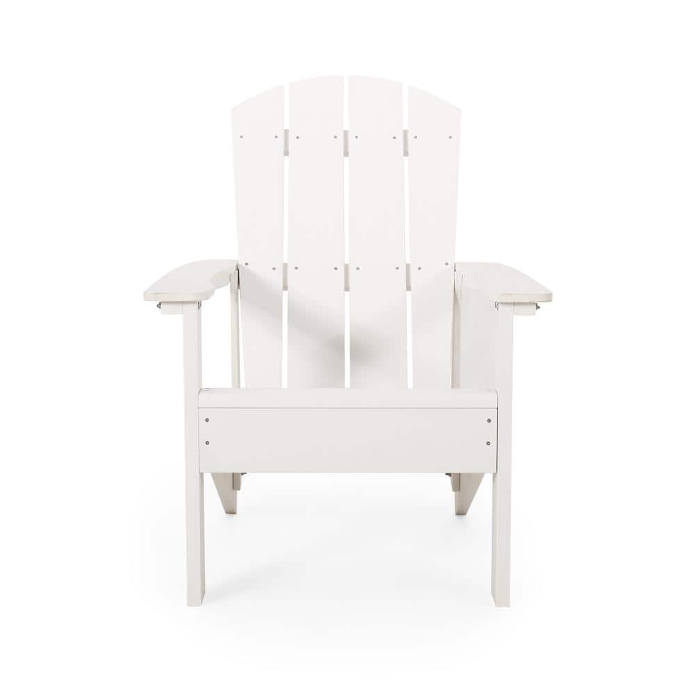 TIRAMISUBEST White Classic Outdoor Wood Adirondack Chair W1608XY70408
