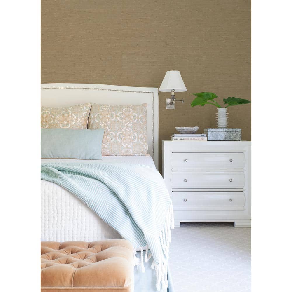 Beige Non-Pasted Grasscloth Hemp Wallpaper Roll