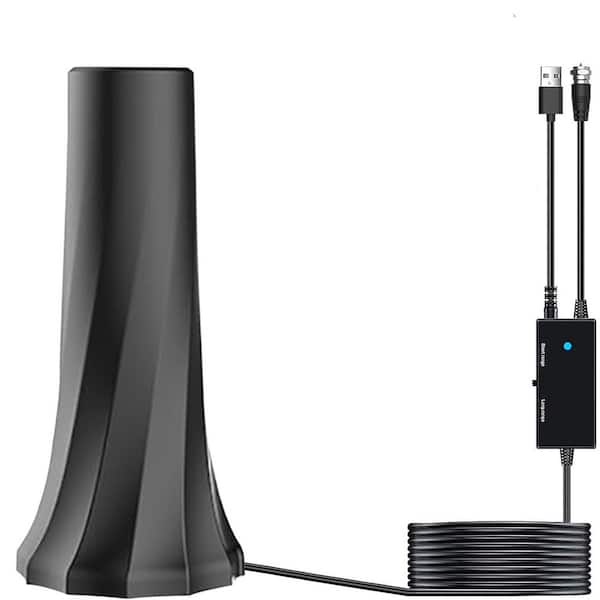 Smart TV Antenna Indoor Amplified HDTV Antenna 360° Signal Booster 4K 8K 1080p Support 25 ft. Coax Cable