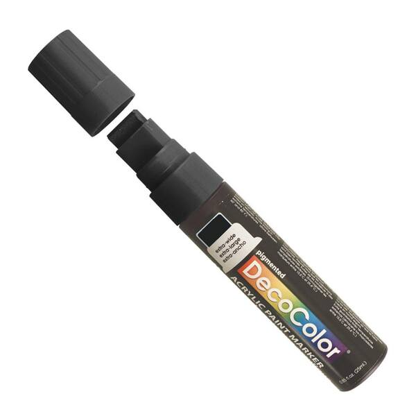 Marvy Uchida DecoColor Black Extra-Wide Point Acrylic Paint Marker