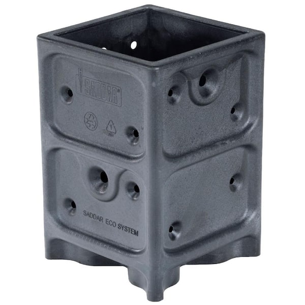 SADDAR Eco Bases for Fastening into Concrete or Desk Floor Excellent Type for Square Posts