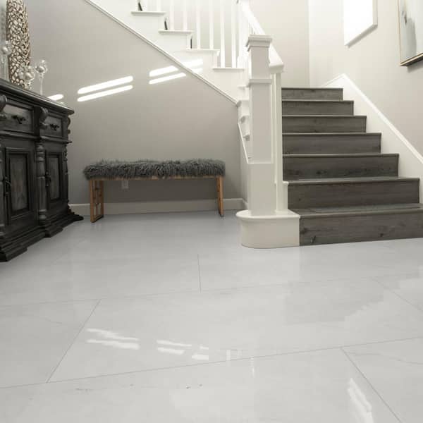 Alvara Ice 24 in. x 48 in. Polished Porcelain Floor and Wall Tile (27 cases/432 sq. ft. /Pallet)