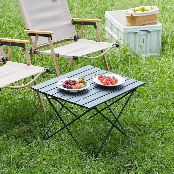 VEVOR Folding Camping Table, Outdoor Portable Side Tables, Lightweight Fold Up Table, Aluminum Alloy Ultra Compact Work Table W