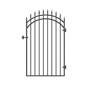 33 in. x 68 in. Diamond Tipped Gate Door with Arched External Rail for 36 in. Door Openings (Hardware Included)
