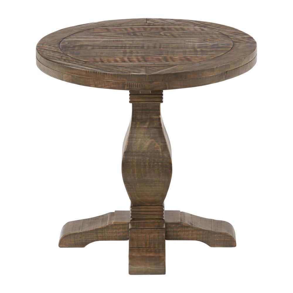 Napa 26" Reclaimed Natural Wood Round End Table