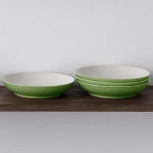 Colorwave Apple 9 in., 35 fl.oz (Green) Stoneware Coupe Pasta Bowls, (Set of 4)