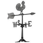 24 in. Black Rooster Accent Weathervane