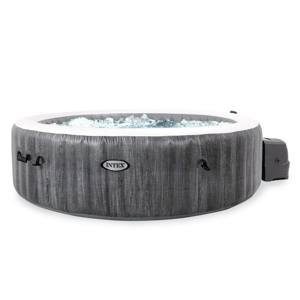 PureSpa Plus 6-Person 170 Jet 120 V Inflatable Bubble Jet Hot Tub and Slip Resistant Seat (2-Pack)