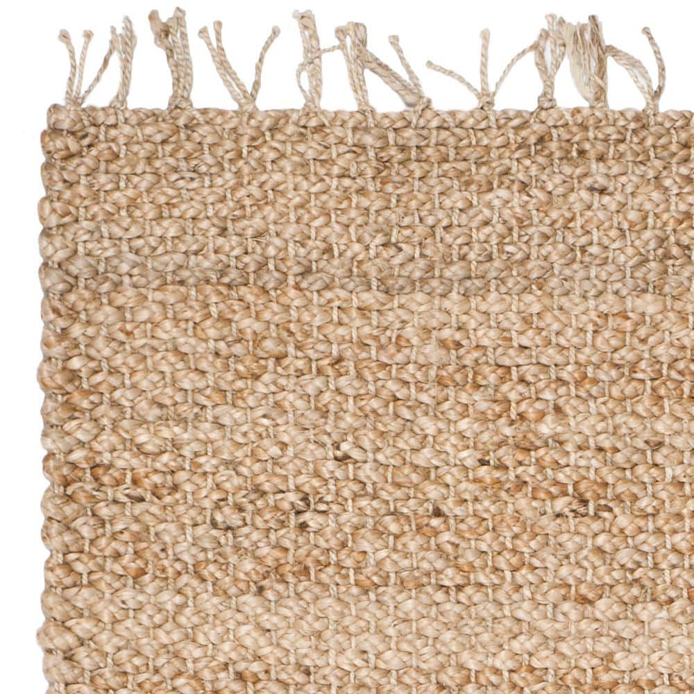 Natural Jute Handwoven Non-slip 4' x 6' Area Rug