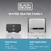 BLACK+DECKER 27 kW 5.4 GPM Electric Tankless Water Heater, Ideal for 3  Bedroom Home, Up to 6 Simultaneous Applications BD-27HD - The Home Depot