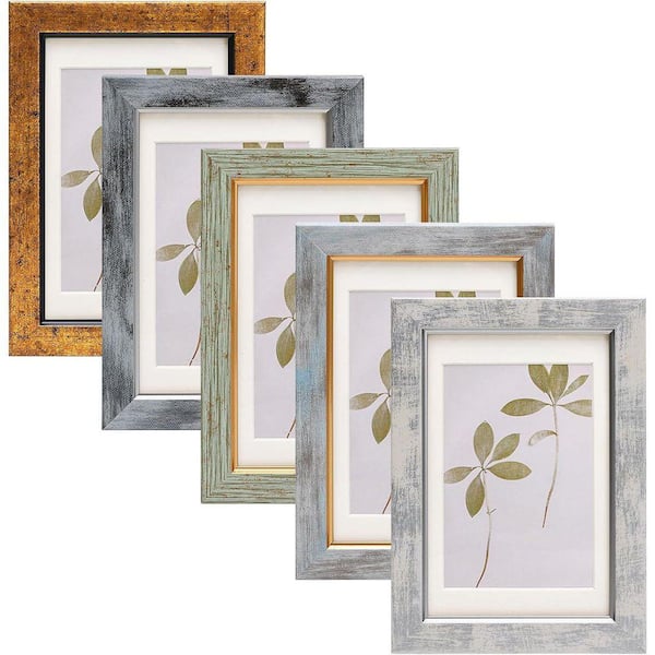 Mix Color Frame Vintage 4 x 6 Mix Color Polystyrene Picture Frame Set of 5 YYD6-083 ...