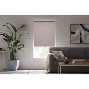 Cut to Size Gray Cordless Blackout Fabric Roller Shade 73.25 in. W x 72 in. L