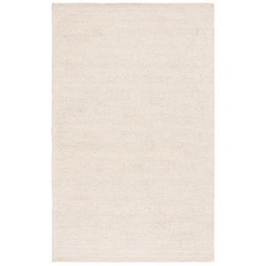 Abstract Ivory/Beige 4 ft. x 6 ft. Geometric Area Rug