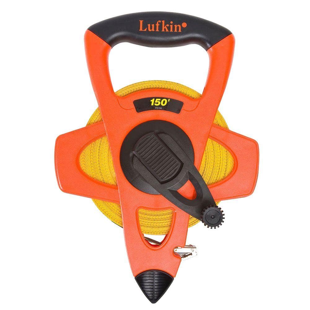 Crescent Lufkin 150 ft. SAE Fiberglass Long Tape Measure with 10ths