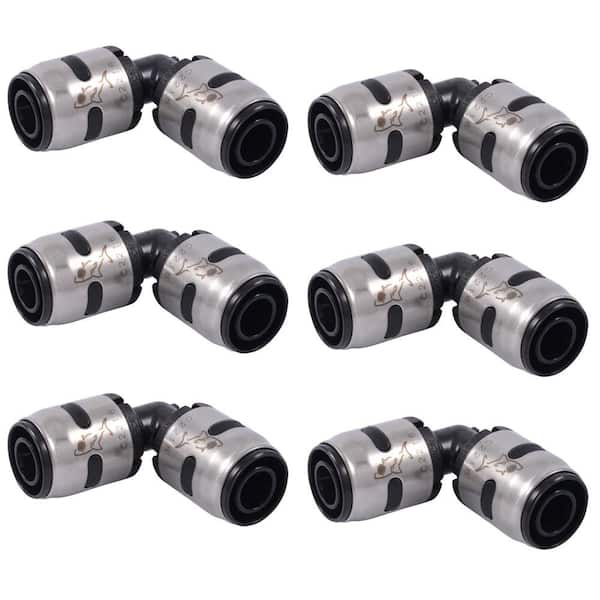1/2 in. Push-to-Connect EVOPEX Plastic 90-Degree Elbow Fitting (6-Pack)