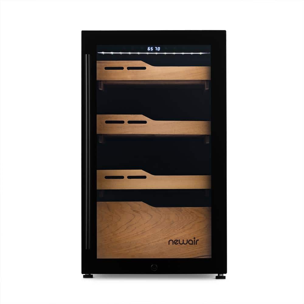 NewAir Black Electric Cigar Humidor with Cedar Drawers