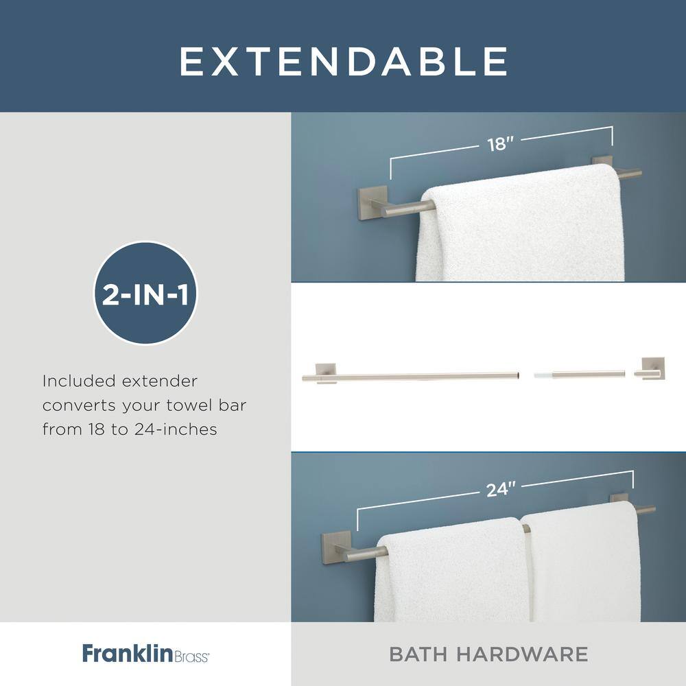Nash Satin Gold 4-Piece Bathroom Hardware Set