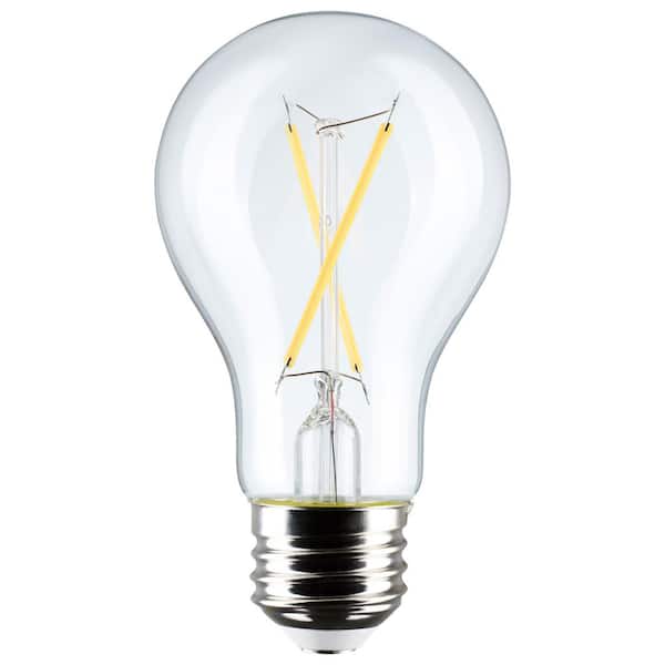 5-Watt 2700K A-Style A19 Medium Base Clear LED Light Bulb 120 Volt 4-Pack