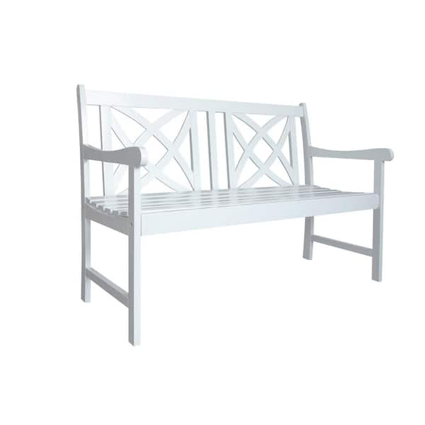 Argos white garden bench hot sale