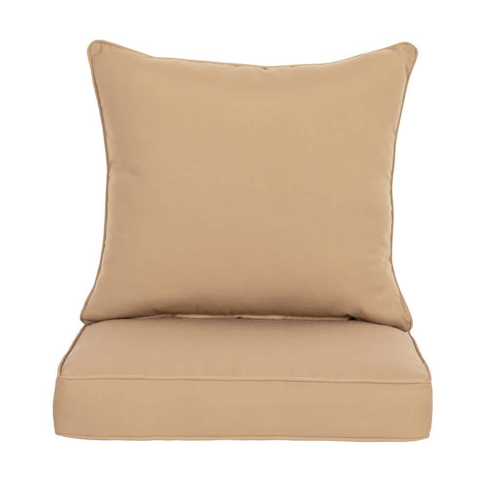 BLISSWALK Outdoor Deep Seat Cushion Set 24x24