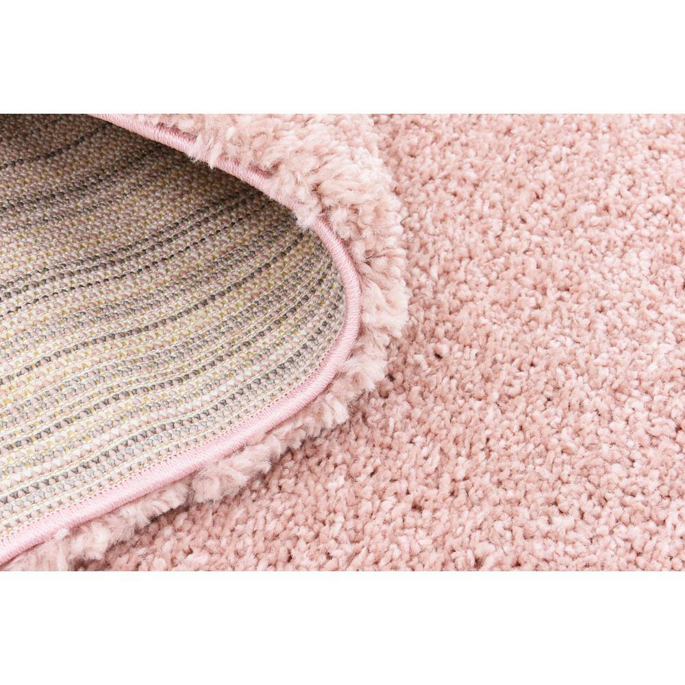Plush Pink Shag 8' x 10' Synthetic Easy-Care Area Rug