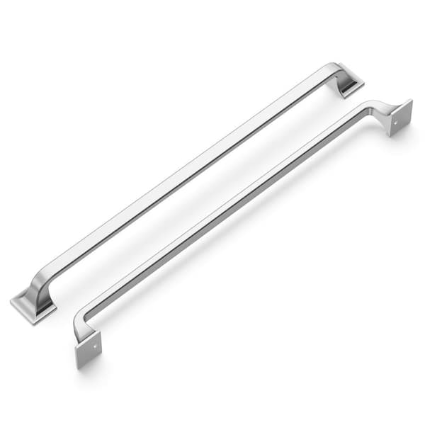 HICKORY HARDWARE Forge 12 in. (305 mm) Chrome Cabinet Drawer and Door Pull  H076706-CH - The Home Depot