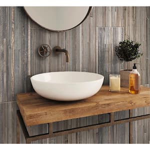 Harlan 11.8 in. x 47.2 in. Gray Porcelain Matte Wall and Floor Tile (15.47 sq. ft./case) 4-Pack