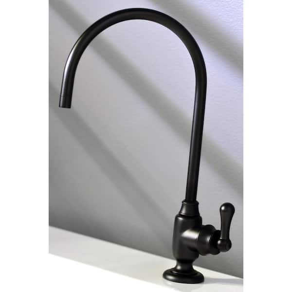 Replacement Drinking Water Single-Handle Beverage Faucet in Matte Black for Filtration Systems